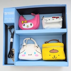 NEW Hello Kitty 5 Piece Gift Set: 4 Micro Bags & 1 Interchangeable Strap